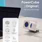Allocacoc PowerCube Original 5 outlets, Surge Protector Wall Plug Charger Outlet Multiplier, Compact for Travel Home Office Dorm workspace 1875W 125V 15A ETL(Grey)