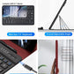 for Samsung Galaxy Z Fold 7 6 5 Keyboard and Mouse, Portable Mini 7.9 inch Bluetooth Keyboard with Leather Case and Capacitive Pen, 4 in 1 Set for Z Fold7 6 Accessories