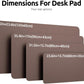 YSAGi Leather Desk Protector, Office Mat, Large Mouse Mat, Non-Slip PU Leather Blotter, Laptop Desk, Waterproof Writing Pad for Office and Home (Chocolate, 47.2" x 23.6")