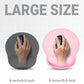 Ergonomic Mouse Pad with Wrist Rest, Large Mousepad(10.6'' x 9''), Office Wrist Support Mouse Mat with Non-Slip Base, Pain Relief for Laptop & Computer（Pink）
