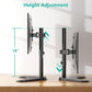 WALI Single Monitor Stand for 13-32 Inch Computer Screens, Freestanding Single Monitors Arm Desk Mount, Universal VESA Monitor Mount 75x75/100x100mm, Adjustable Height and Angle, (MF001), Black