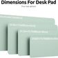 YSAGi Leather Desk Protector, Office Mat, Large Mouse Mat, Non-Slip PU Leather Blotter, Laptop Desk Pad, Waterproof Writing Pad for Office and Home (Pale Green, 47.2" x 23.6")