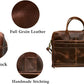 VC VINTAGE COUTURE Leather briefcase bag for men Leather Laptop Bags For Men and Women Travel Messenger Bag