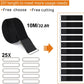 2" x32ft Reusable Cinch Strap with 20 Metal Buckles, Cut-to-Length Fastening Securing Straps, Adjustable Nylon Cable Straps and Cord Ties for Organizer or Storage, 2 inch Wide, Black