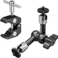 NEEWER 6"/15cm Adjustable Magic Arm with Super Clamp, 1/4" & 3/8" Threads, 1/4" Screws for Flash/LED Light/Microphone/Monitor, Compatible with SmallRig Camera Cage, Max Load: 4.4lb/2kg, ST15C