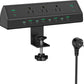 Jgstkcity 90W Desk Clamp Power Strip,12 USB Ports (6 PD 45W USB-C),Surge Protector,ETL Listed Power Hub Extension Cord,Fast Charging Station for Home Office Desk Edge Mount (Black,12 USB-90W)