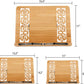 wishacc Large Size Bamboo Book Stand and Cookbook Holders for Reading Hands Free