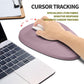 Hokafenle Ergonomic Mouse Pad Wrist Support, Terraced Slope Carpal Tunnel Wrist Pad for Mouse with Unibody Memory Foam, Wrist Rest Pain Relief Mousepad (Pale Purple, 11.8x7.9 in)