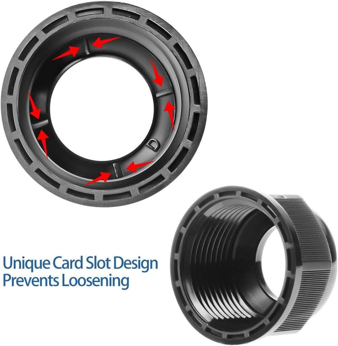 XHF IP68 Nylon Waterproof NPT Cable Glands Assortment 38pcs 1/4", 3/8'', 1/2'', 3/4'' UL Listed and RoHS Cord Grip Compliant Cable Strain Relief Black