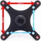 Kado Portable Monitor Stand Adapter Bracket Plate Tripod Black, Wall Mount Arm Mount 17mm Ball Head to 100x100mm 75x75mm Universal, Tripod Camera Stand for Desktop Monitor Portrait/Landscape Mode