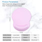ITNRSIIET Ergonomic Mouse Pad with Gel Wrist Support Small Wrist Rest Smooth Surface Non-Slip PU Base Comfortable Office Supplies Pain Relief, 8.7 x 7.2 inches, Purple