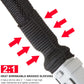 Heat Shrinkable Braided Sleeving 2:1 Ratio- Abrasion Protection Flexibility Wiring Harness Cable Sheath (3/4" ID, 30ft)