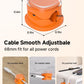 Magnetic Cable Clips, Adjustable Cord Holder Management, Adhesive Wire Keeper Organizer for Home Office Desk Phone PC Car Wall Desktop Nightstand Appliance (9-PCS Orange)