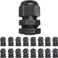 PENGLIN NPT 1/2 Nylon Cable Connector,IP68 Waterproof Strain Relief Cord Adjustable Connector With Gaskets for Electrical Box (1/2 Inch (100 PCS))
