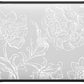 CASETiFY Impact MacBook Air 13" (M1/Intel) Case [Cushioned Impact Corners/Scratch-Resistant/Anti-Slip Grip] - White line Art Flowers - Clear Black