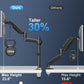 Single Monitor Mount Holds Max 22lbs, 13-32 inch Monitor Desk Mount, Height Adjustable Tall Monitors Arm, Monitors Stand with Tilt Swivel Rotation, VESA 75 100mm, Black, Freelift