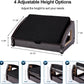 StrongTek Wood Ergonomic Footrest - 4-Angle Adjustable Foot Stool for Desk, Office Footrest, Anti-Slip Foot Stand for Under Desk, Enhances Posture, Promotes Blood Circulation, Easy Assembly (Espresso)