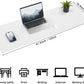 Leather Desk pad Protector, Large Desk mat with Natural Cork & PU Leather,Mouse pad,Non-Slip Office Desk Mat,Waterproof Desk Writing Pad for Office and Home (47in*17in, Ivory White)