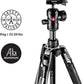 Manfrotto Befree Advanced Camera Tripod with Lever Closure, Portable and Compact Travel Tripod Kit with Ball Head, Aluminum Tripod for DSLR Reflex and Mirrorless Cameras, Camera Accessories