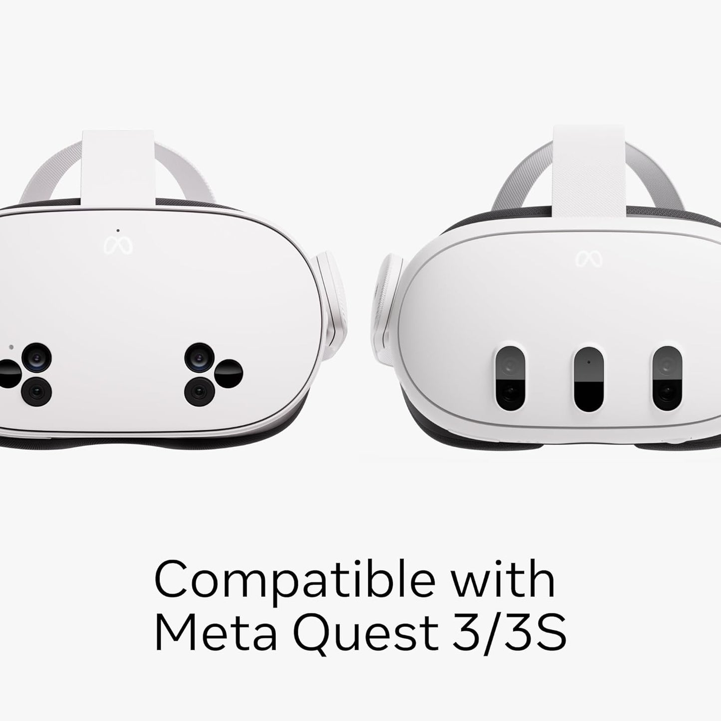 Meta Quest Compact Carrying Case — Works with Meta Quest 3/3S — Refreshed Compact Design — Fits Quest 3/3S, Touch Plus Controller, Active Straps, Charging Cable, and Adapter