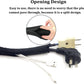 Black Braided Cable Management Sleeves Wire Loom Tubing Cord Protector Self-Wrapping (1/4"-30Feet)
