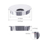 2 Pack Desk Grommet 2 Inch 50mm, Zinc Alloy Computer Desk Wire Hole Cover, Office Desktop Cord Cable Hole Metal Ring, Bright Silver