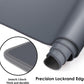 Galdas Gaming Mouse Pad XXL XL Large Long Extended Big Mousepad Non-Slip Rubber Keyboard Mouse Pad with Stitched Edges for Laptop Home Office (31.5x11.8x0.08 Inch) -Grey