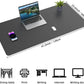 Large Desk Mat 47" x 23.7",Leather Desk mat,Double-Sided Desk Pad,Desk matt for Desktop,Large Mouse Pad,Office Desk mat,Waterproof Desk Blotter pad for Office&Home(Black+Cork)