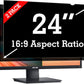 [2 Pack] 24 Inch Privacy Screen Filter for Widescreen 16:9 Monitor | Privacy Shield | Anti-Glare | Anti-Blue light Protector | Eye Protection | Computer Security Private Filter