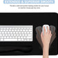 Large Mouse Pad and Keyboard Wrist Rest, Desk Pad for Keyboard and Mouse, 4-in-1 Large Gaming Mouse Pad with Wrist Support, Desk Mat for Home Office Study Game-Black