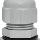 10 Pcs 1/2" NPT Nylon Cable Glands, IP68 Waterproof Adjustable Cord Grip Cable Connector Strain Relief Wire Protectors for 6-12mm Cable Diameter, Grey