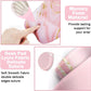 Keyboard Wrist Rest Large Mouse Pad Wrist Support for Computer, 4 in 1 Memory Foam Keyboard Pad Desk Mat Ergonomic Hand Rest Wrist Cushion for Home Office Gaming - Pink Marble
