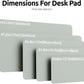 YSAGi Leather Desk Pad Protector, Office Desk Mat, Large Mouse Pad, Non-Slip PU Leather Desk Blotter, Laptop Desk Pad, Waterproof Desk Writing Pad for Office and Home (Grayish Green, 47" x 17")