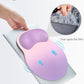 Ergonomic Mouse Pad Wrist Support, Comfortable Mouse Pad Wrist Rest, Relieve Wrist Pain Gel Mouse pad, Non-Slip Rubber Base Mousepad for Laptop, Computer (Gradient Pink Purple)