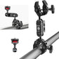 ULANZI Super Clamp Double Camera Clamp with 1/4" Adapter, CO17 Crab Plier Clip Bracket Mount Monitor Magic Arm Double Ball Head Adapter for Photo Studio Light Stand, Photo Boom Stand, Cross Bars