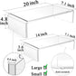 2 Pack Computer Monitor Riser with keyboard cover Anti-Cat, Dual Monitor Stand Riser, Multimedia Desktop Stand for Dual Monitors/Laptop/Flat Screen TV (20"+14")