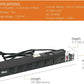 Tecmojo 1U Rackmount Network-Grade PDU Power Strip, 12 Wide-Spaced Right Angle Outlets, Circuit Breaker 12A (UL Certified 12A) 6ft Cord w/ 5-15P Plug, Black