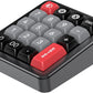 Adventurers K812 Wired Mechanical Numeric Keypad, 19-Key Hot-Swappable RGB Numpad, Macro Programmable, Detachable Type-C Cable, Game/Office Mode Switch – for PC/Laptop/Desktop (Black)