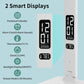 LED Desk Lamp for Home Office, USB Charging Port, Reading Lamp Desk Light with 5 Brightness, 3 Colors, Table Lamp with Clock, Alarm, Date, Temperature, Desk Lamp for College Dorm Room (White)
