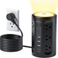 Power Strip Tower with Night Light, Power Strip Surge Protector with USB Ports, Extension Cord 10 FT with Multiple Outlets (12AC+3A+2C) for Home Office Desk DormRoom (Black)