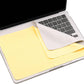 2 Pack Microfiber Liner Cleaning Cloth with Screen Keyboard Imprint Protection for MacBook Pro/AIR 13" 14" 2018-2025, Keyboard Protector Compatible MacBook Air 13/MacBook Pro 14 (M4-M1)-Grey+Yellow