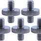 5PCS 1/4 Inch-20 to 1/4 Inch-20 Dual Head Adapter - Male to Male Metal Tripod Screw Adapter