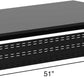 Stand Up Desk Store Under Desk Cable Management Tray Black Horizontal Computer Cord Raceway and Modesty Panel (Black, 51")