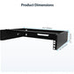 StarTech.com 2U Wall Mount Network Rack - 14 in Deep (Low Profile) - 19" Patch Panel Bracket for Shallow Server, IT Equipment, Network Switches - 77lbs/35kg Weight Capacity, Black (RACK-2U-14-BRACKET)
