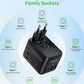 MOMAX Universal Travel Adapter, GaN PD 45W Fast International Power Adapter