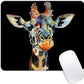 Square Mouse Pad Colorful Artistic Giraffe-1,Gaming Mouse Pads for Desk,Soft Computer Waterproof Non-Slip Mouse Mat