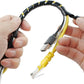 33FT XHF 5/16" Spiral Cable Wrap 8mm(Wrapping Range:6mm-60mm) Cord for Computer Electrical Wire Organizer Sleeve Hose RoHS Black