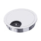 Desk Grommet 2-1/8 Inch 53mm, Zinc Alloy Computer Desk Wire Hole Cover, Office Desktop Cord Cable Hole Metal Ring, Bright Silver