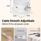 Magnetic Cable Clips, Adjustable Cord Holder Management, Adhesive Wire Keeper Organizer for Home Office Desk Phone PC Car Wall Desktop Nightstand Appliance (9-PCS White & Purple)