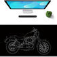 Galdas Gaming Mouse Pad XXL XL Large Long Extended Big Mousepad Non-Slip Rubber Keyboard Mouse Pad with Stitched Edges for Laptop Home Office (31.5x11.8x0.08 Inch) … (Motor)